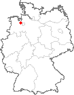 Karte Berne, Kreis Wesermarsch